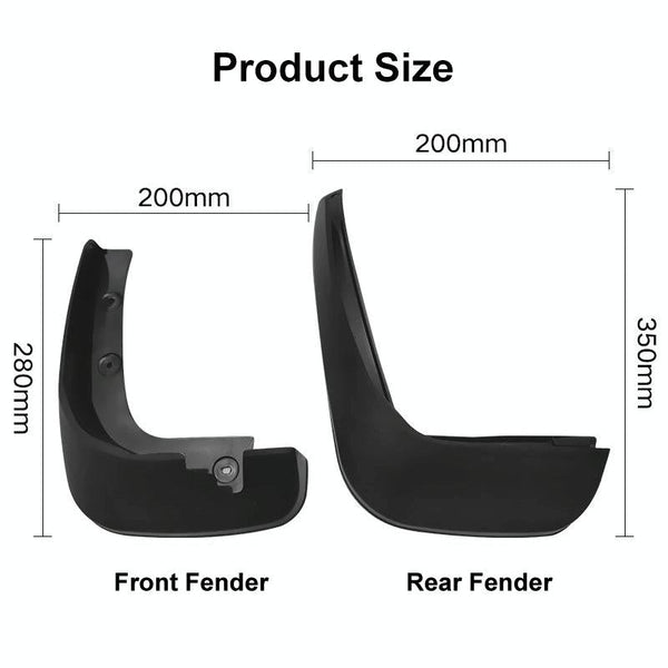 For Honda Fit Jazz 2011 2013 4Pcs / Set Car Auto Soft Plastic Splash Flaps Fender Guard Fenders & Mud Guards