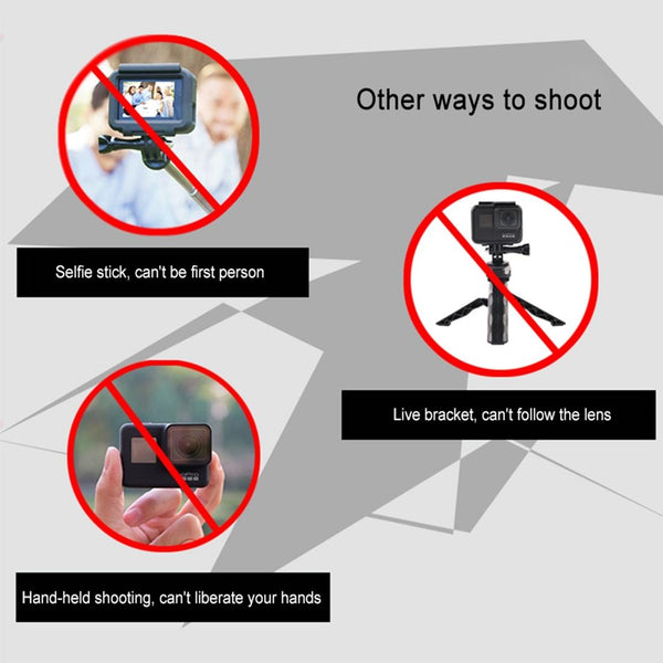 Fixed Neck Shooting Bracket For Gopro Hero12 Camera Audio And Video Use Other Camera & Photo Accs