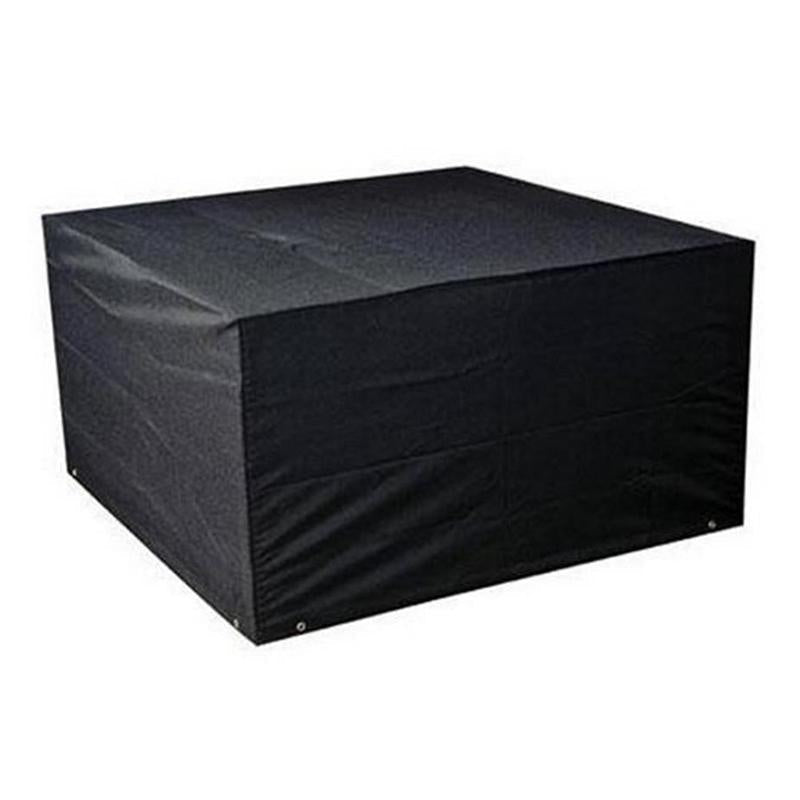 Waterproof 210D Oxford Cloth Cover For Outdoor Furniture Set Protects From Uv Dust And Rain 213 X 132 74Cm Black Outdoor Furniture Covers