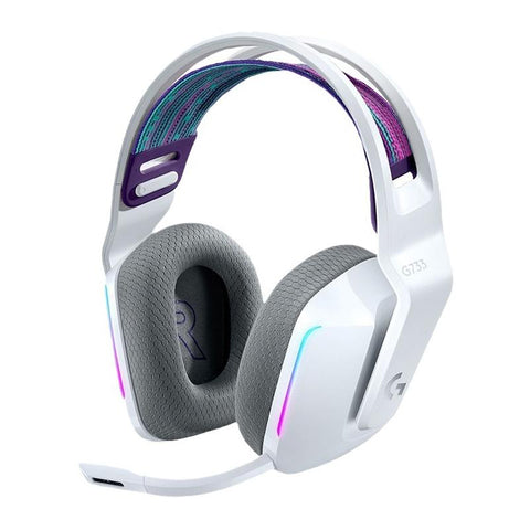 Wireless Rgb Gaming Headset With Light Speed Silver Headsets