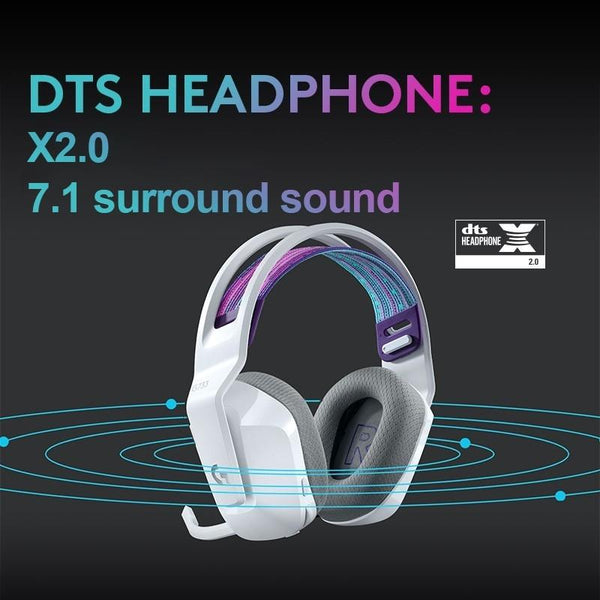 Wireless Rgb Gaming Headset With Light Speed Silver Headsets