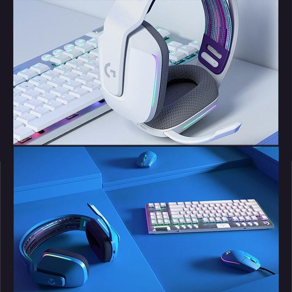 Wireless Rgb Gaming Headset With Light Speed Silver Headsets