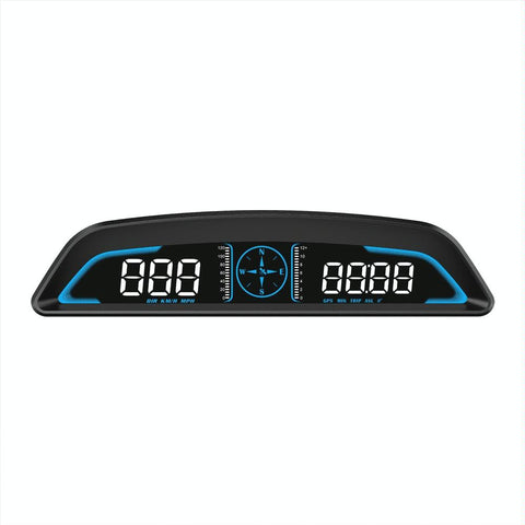 5.5 Inch Car Hud Display Locator Technology Speed Alarm & Odometer Other Instruments & Gauges