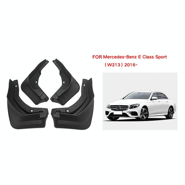 For Mercedes Benz E Class Sport 2016 4Pcs / Set Car Auto Soft Plastic Splash Flaps Fender Guard Fenders & Mud Guards