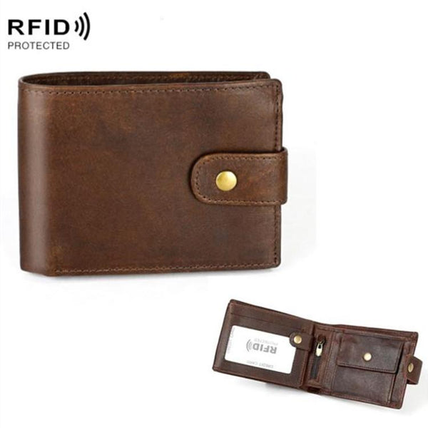 Leather Rfid Blocking Card Wallet Multi Bit Wallets