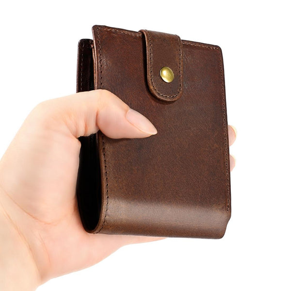 Leather Rfid Blocking Card Wallet Multi Bit Wallets
