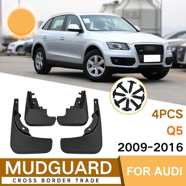 For Audi Q5 2009 2016 4Pcs / Set Car Auto Soft Plastic Splash Flaps Fender Guard Fenders & Mud Guards