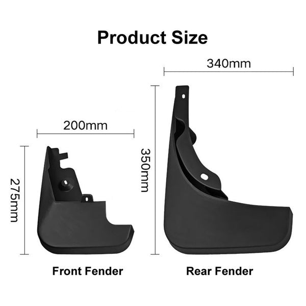 For Audi Q5 2009 2016 4Pcs / Set Car Auto Soft Plastic Splash Flaps Fender Guard Fenders & Mud Guards