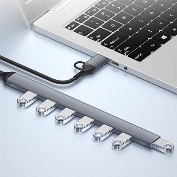 7 In Usb Hub 3.0 + 6X 2.0 Type C Usb Cables Hubs & Adapters