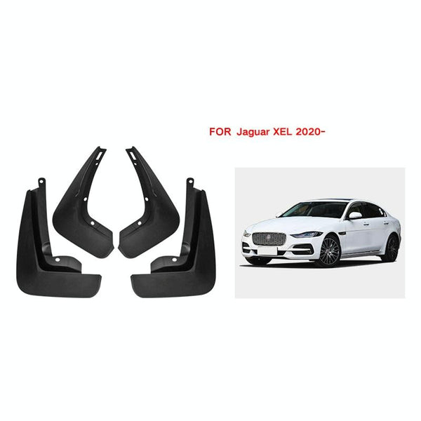 For Jaguar Xel 2020 4Pcs / Set Car Auto Soft Plastic Splash Flaps Fender Guard Fenders & Mud Guards