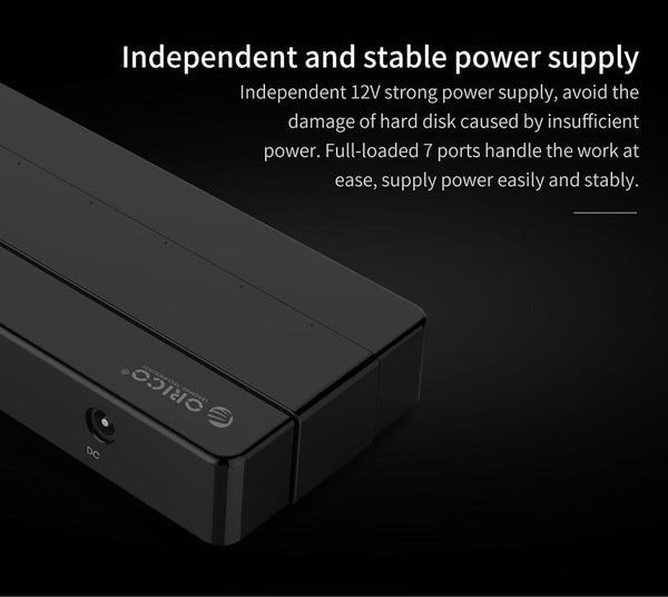 7 Port Usb 2.0 Desktop Hub With Power Adapter Usb Cables Hubs & Adapters