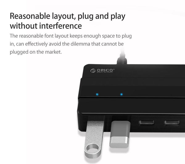 7 Port Usb 2.0 Desktop Hub With Power Adapter Usb Cables Hubs & Adapters