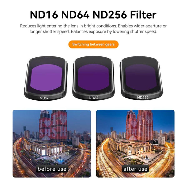 Magnetic Suction Filter For Dji Pocket 3 Cpl Nd16 Nd64 Nd256 Camera Drone Accessories
