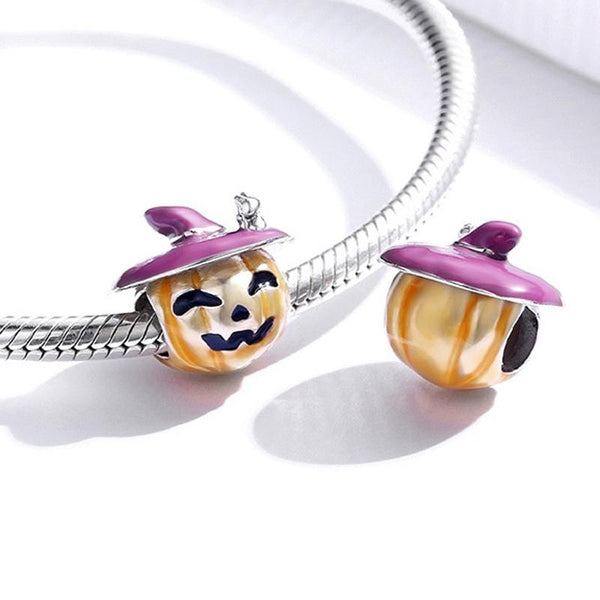 925 Sterling Silver Pumpkin Beads For Diy Oil Drops Charms & Pendants