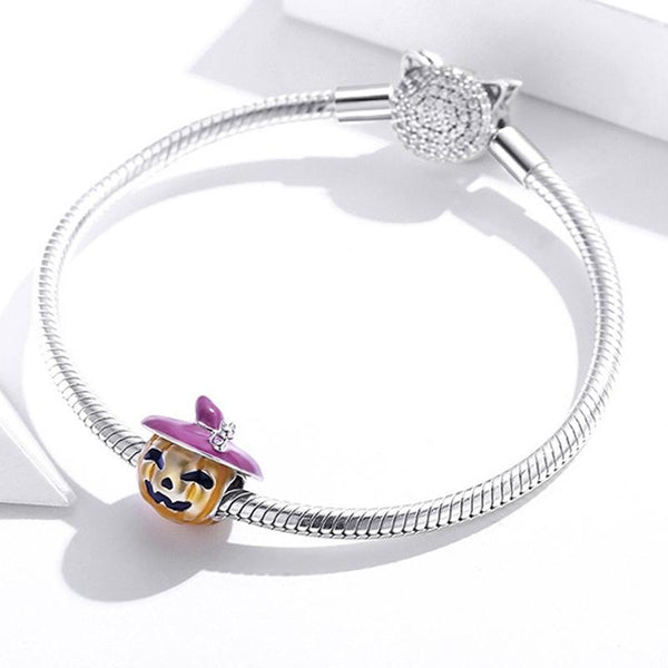 925 Sterling Silver Pumpkin Beads For Diy Oil Drops Charms & Pendants