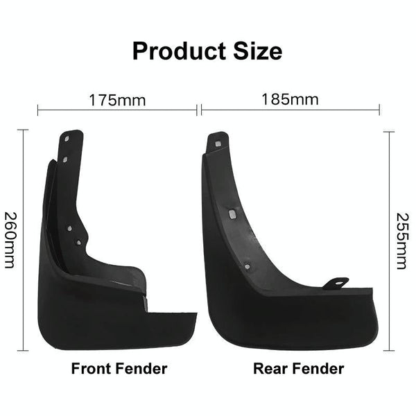 For Hyundai I30 / I30cw Wagon 2007 2012 4Pcs Set Car Auto Soft Plastic Splash Flaps Fender Guard Fenders & Mud Guards