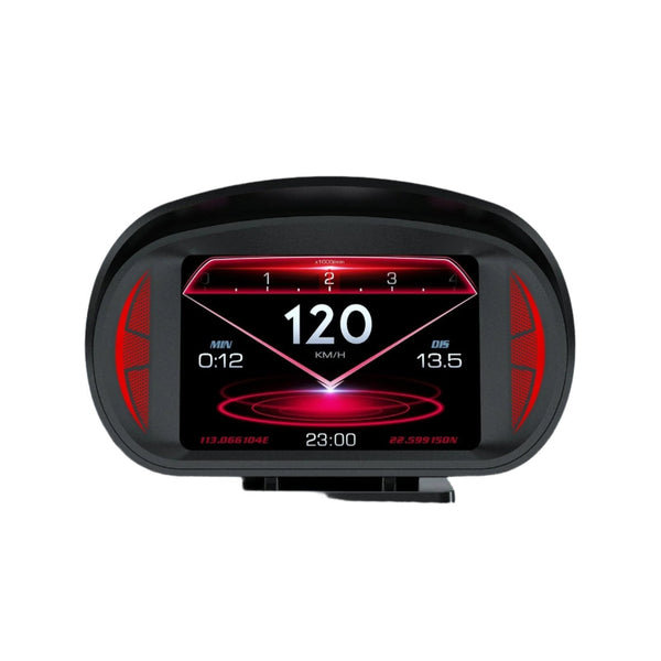 3 Inch Obd Lcd Car Speed Slope Meter Hud Display Other Instruments & Gauges