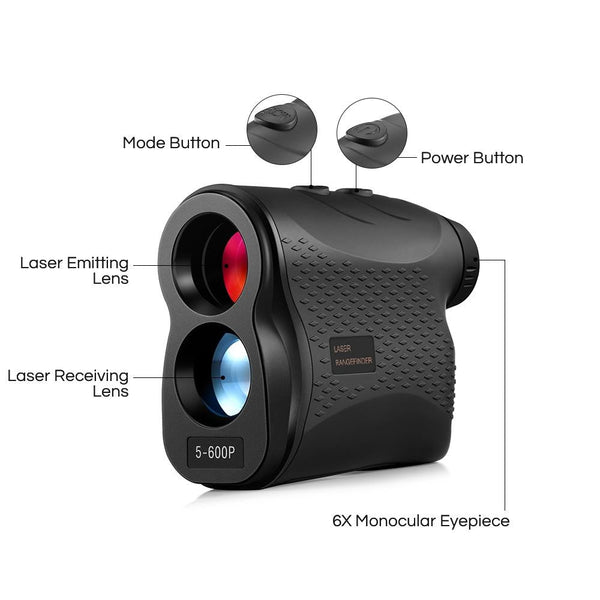 600M Handheld Golf Laser Distance Measuring Telescope Telescopes