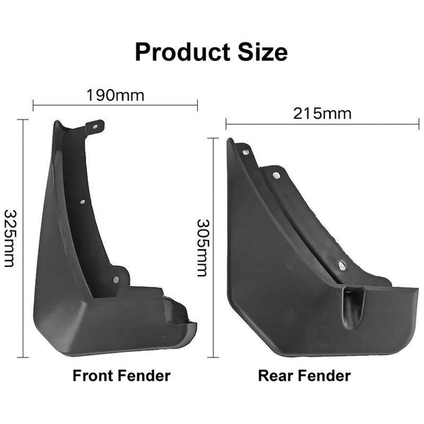 For Skoda Kodiaq 2016 2021 4Pcs / Set Car Auto Soft Plastic Splash Flaps Fender Guard Fenders & Mud Guards