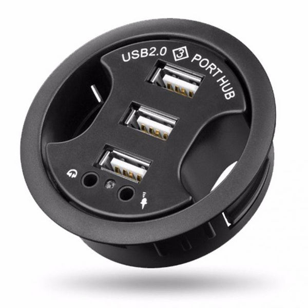 3 Port Usb Hub With Audio & Mic Jack Usb Cables Hubs & Adapters