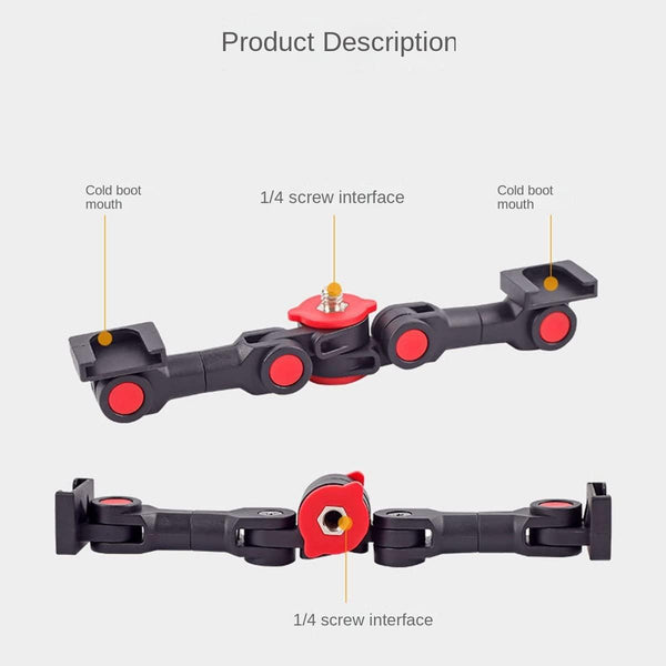 Universal Dual Cold Shoe Mount For Camera And Phone Other Camera & Photo Accs