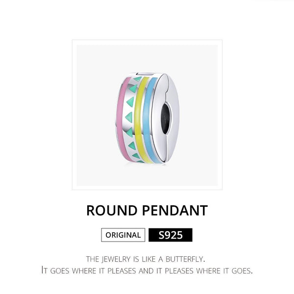 925 Sterling Silver Colorful Beaded Diy Jewelry Set Charms & Pendants