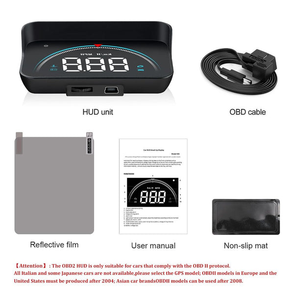 Universal Car Obd2 Hud 3.5 Inch Vehicle Head Up Display Other Instruments & Gauges