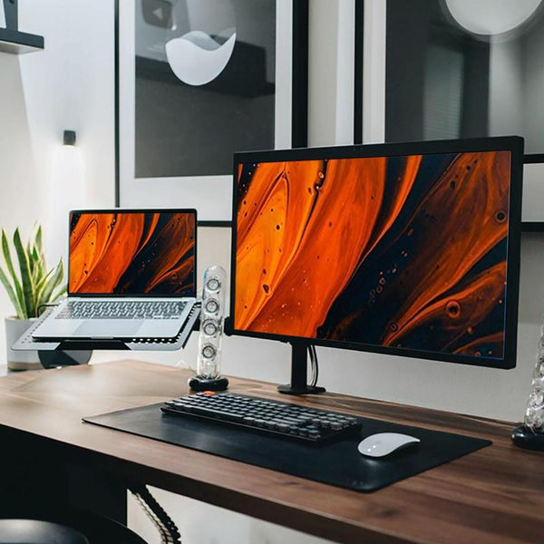 Rotatable Dual Screen Laptop Stand For Desktop Monitor Mounts & Stands