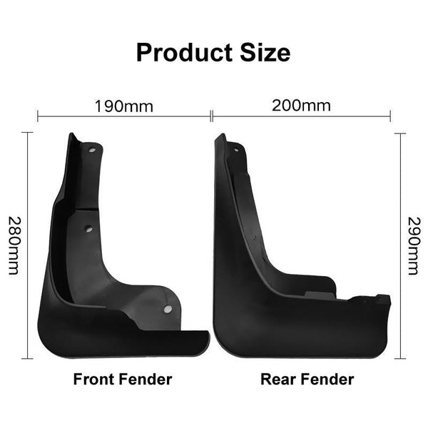 For Honda Fit Jazz Sport Pro 2021 4Pcs / Set Car Auto Soft Plastic Splash Flaps Fender Guard Fenders & Mud Guards