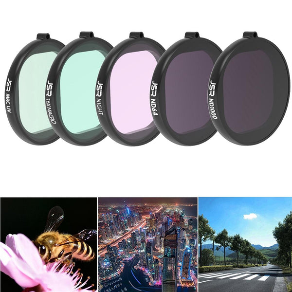 5 In 1 Round Housing Lens Filter For Gopro Hero8 Camera Drone Accessories