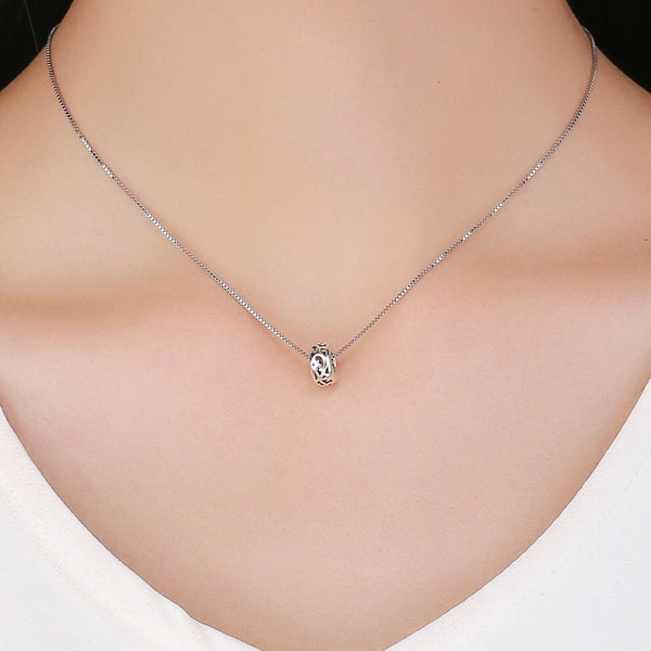 925 Sterling Silver Vintage Heart Beads With Curly Grass Pattern Charms & Pendants