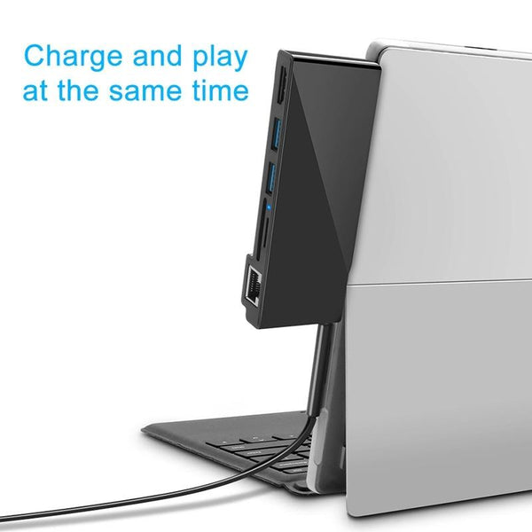 6 In Rj45 / Usb 3.0 Hdmi Sd Tf Hub For Surface Pro Usb Cables Hubs & Adapters
