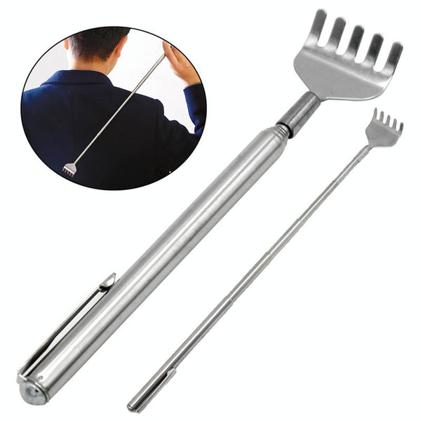 Extendable Back Scratcher Stainless Steel Telescopic Claw Massager Massagers