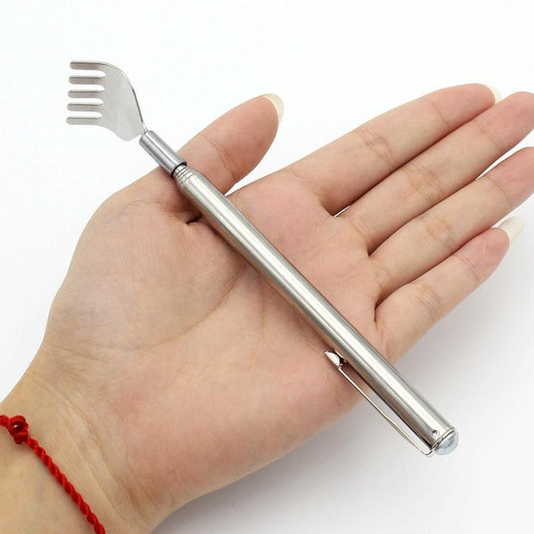 Extendable Back Scratcher Stainless Steel Telescopic Claw Massager Massagers
