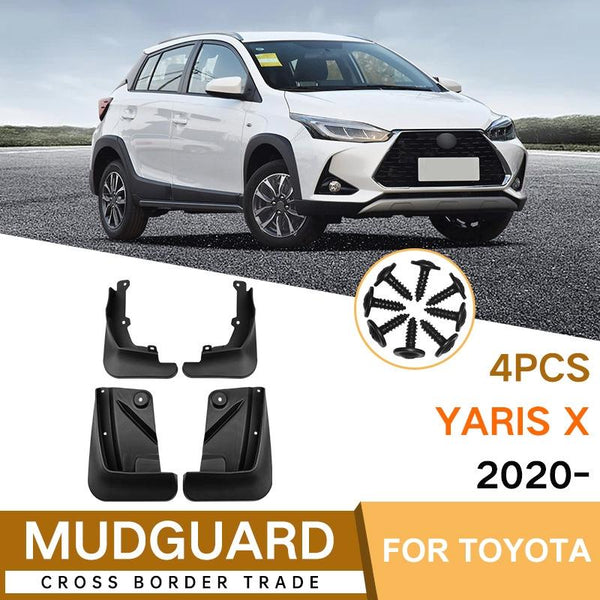 For Toyota Yaris X 2020 2023 4Pcs / Set Car Auto Soft Plastic Splash Flaps Fender Guard Fenders & Mud Guards
