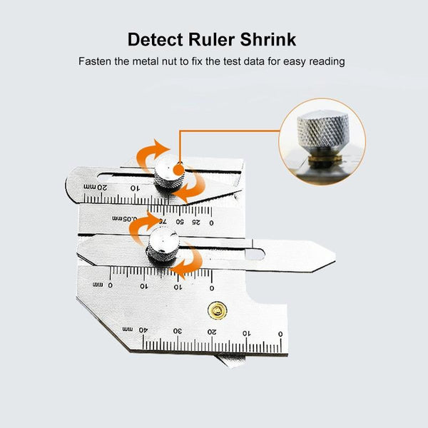 Stainless Steel Welding Ruler For Inspection Measure Gauge Welding & Soldering Tools