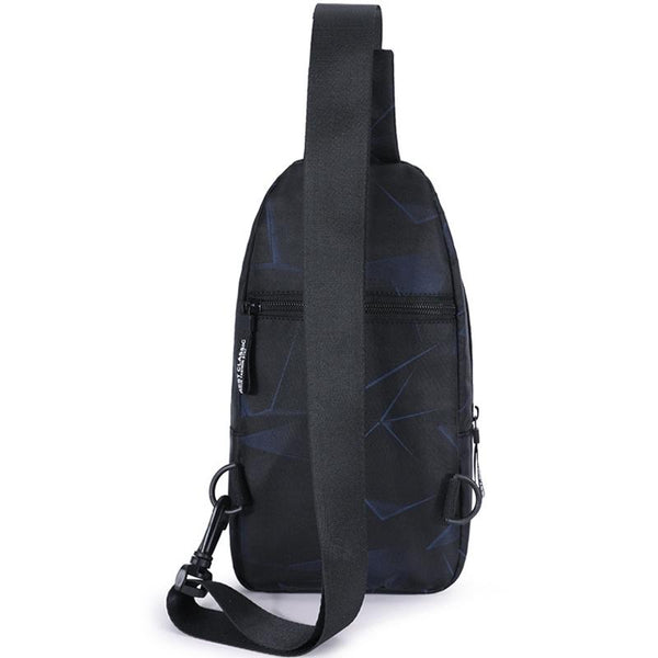 Men Oxford Cloth Chest Bag Camouflage Dark Blue Ideal For Sports And Travel Bags