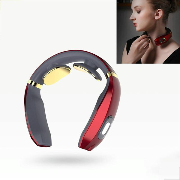Intelligent Cervical Massager Electromagnetic Vibration Red Massagers