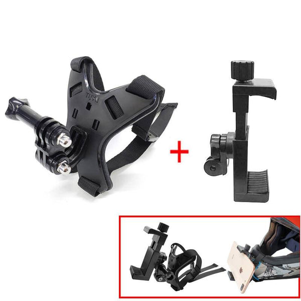 Universal Motorcycle Helmet Mount For Action Camera And Phone Bike Camera Holders Mounts