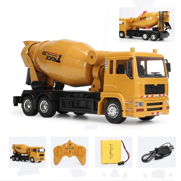10 Ch Remote Control Mixer Truck 2.4G Simulated Engineering Vehicle Other Rc Model Vehicles & Kits