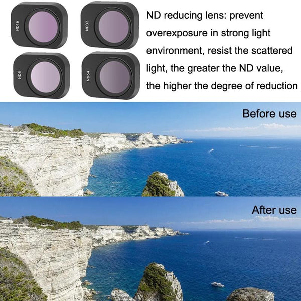 4 In 1 Mini Pro Camera Filters Nd8 Nd16 Nd32 Nd64 Camera Drone Accessories