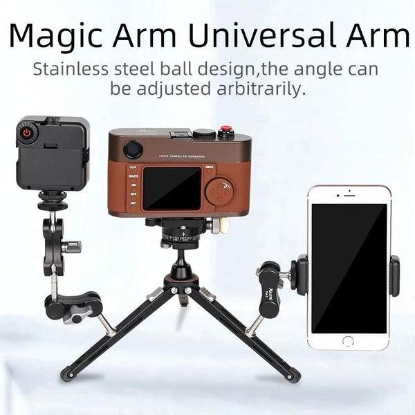 Versatile Dual Ballhead Magic Arm For Camera And Monitor Mounting Other Camera & Photo Accs