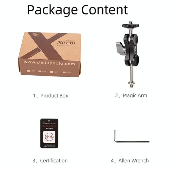 Versatile Dual Ballhead Magic Arm For Camera And Monitor Mounting Other Camera & Photo Accs