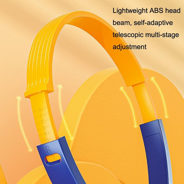 3.5Mm Online Class Headset Blue Orange Headsets