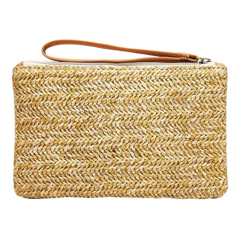 Beach Straw Clutch Coin Purse For Summer Fun Wallets