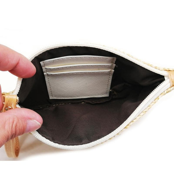 Beach Straw Clutch Coin Purse For Summer Fun Wallets