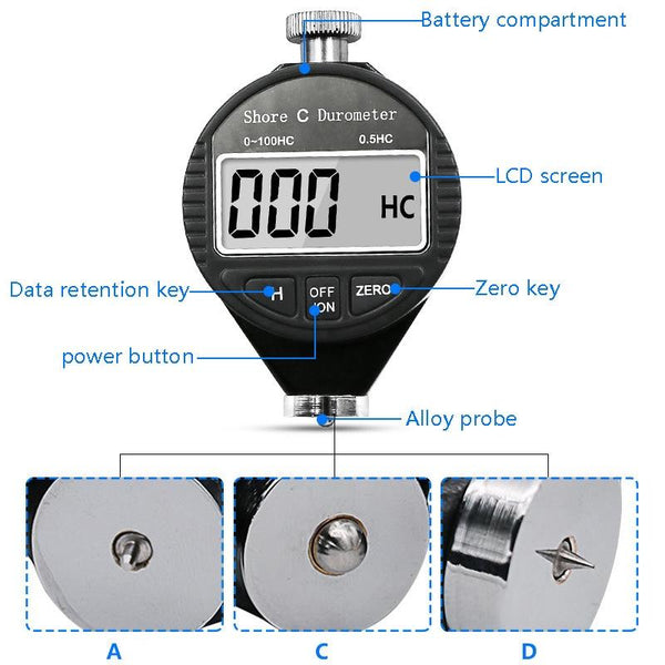Digital Tire Hardness Meter Plastic & Rubber Other Test Meters & Detectors