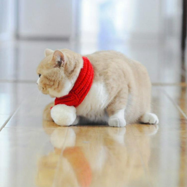 Pet Christmas Wool Scarf Dog Saliva Towel Size Dog Clothing & Shoes