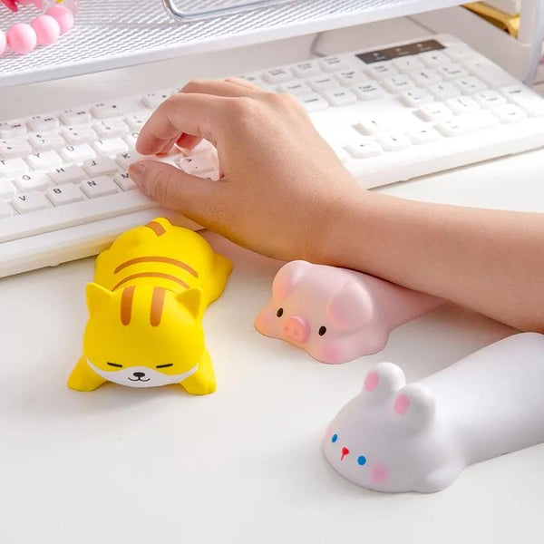 Memory Foam Mouse Pad With Cute Rabbit Pattern For Comfortable Wrist Support Mouse Pads & Wrist Rests