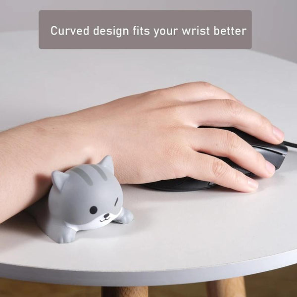 Memory Foam Mouse Pad With Cute Rabbit Pattern For Comfortable Wrist Support Mouse Pads & Wrist Rests